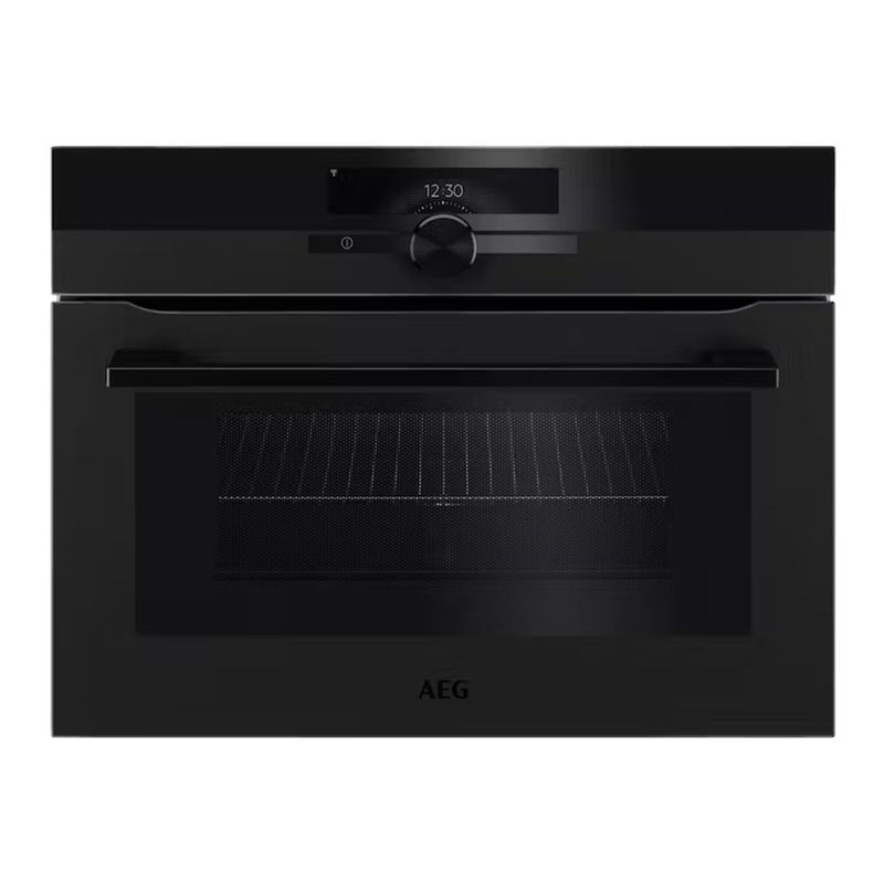 AEG 450mm CombiQuick Compact Oven with Microwave & Grill Combination Cooking – Matte Black KMK96708PT