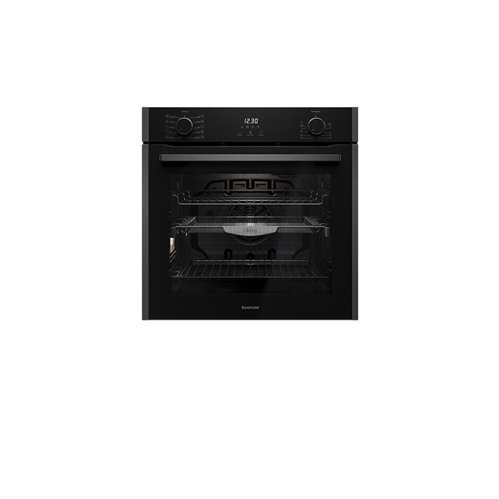 Euromaid 60cm 10 Function Built-in Oven with Air Fry, Dark Stainless EO610ATB