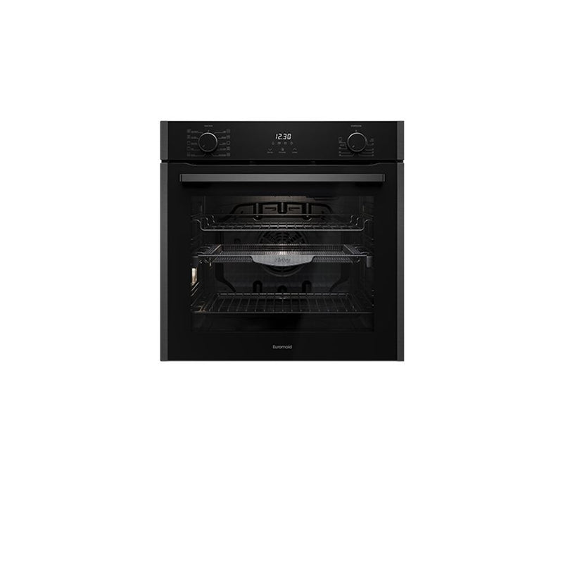 Euromaid 60cm 10 Function Built-in Oven with Air Fry, Dark Stainless EO610ATB