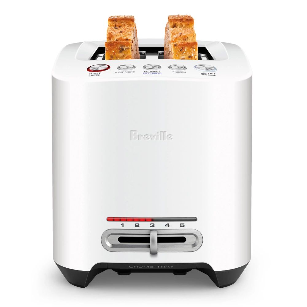 Breville 4 Slice Long Slot the Smart Toaster – Sea Salt BTA830SST4IAN1