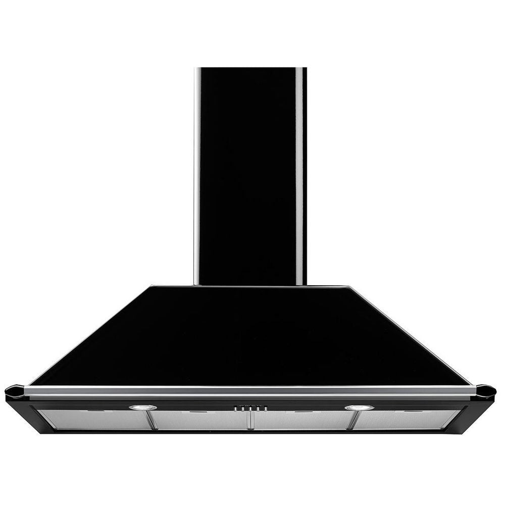 Smeg 110cm Victoria Aesthetic Black Canopy Rangehood KT110BLA