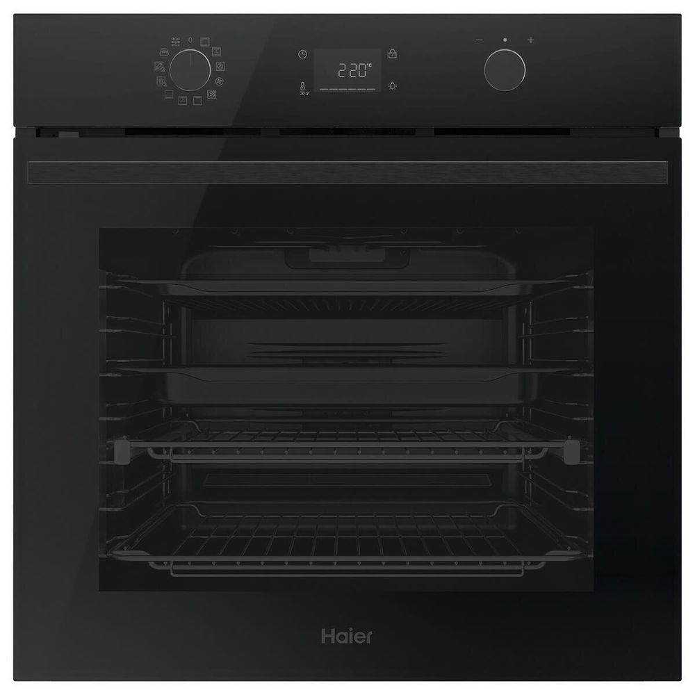 Haier 60cm Black 500 Series Pyrolytic Oven with Air Fry HWO60S12EPB5