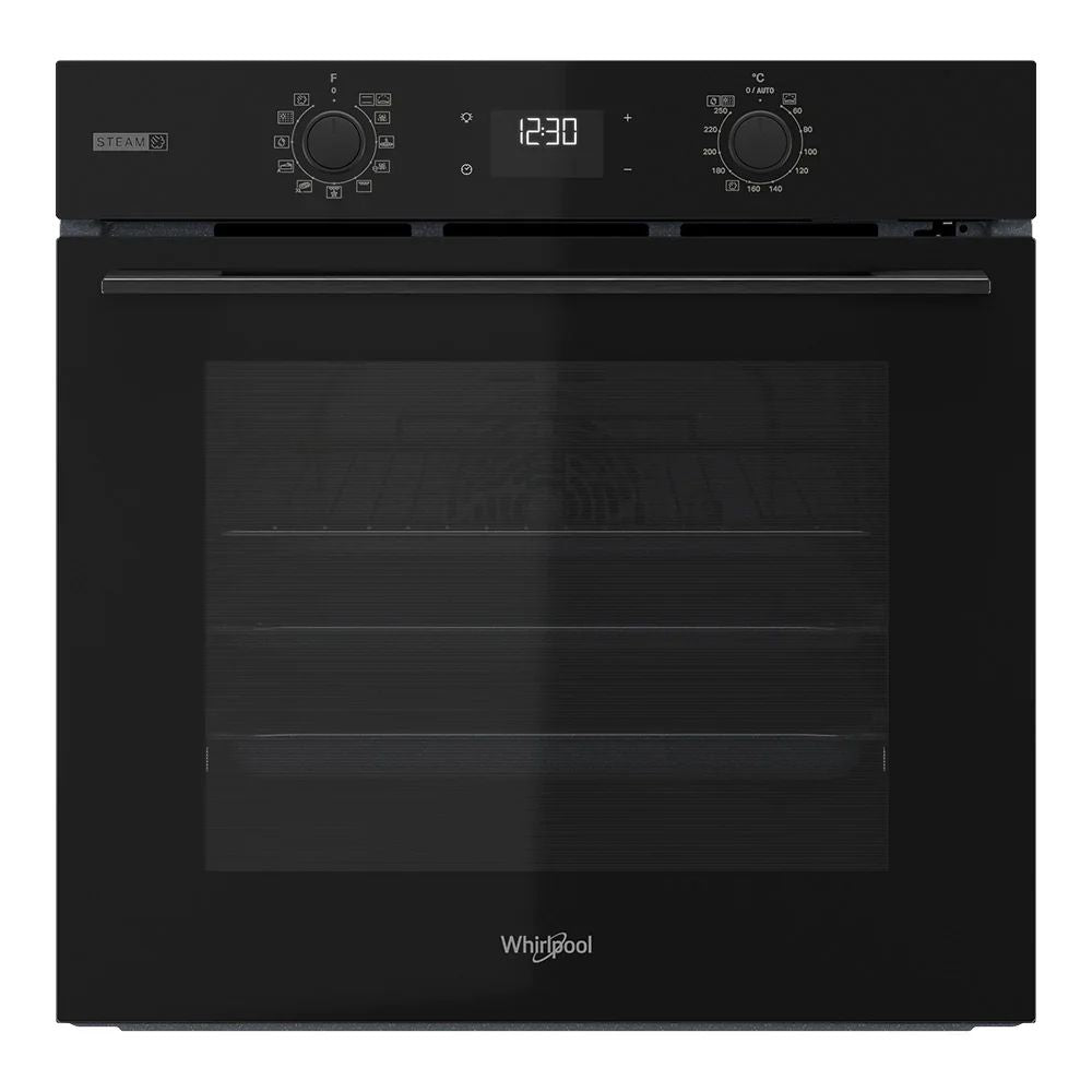 Whirlpool 60cm Multi-function Gentle Steam Oven in Black W4OMSK58RU1SBA