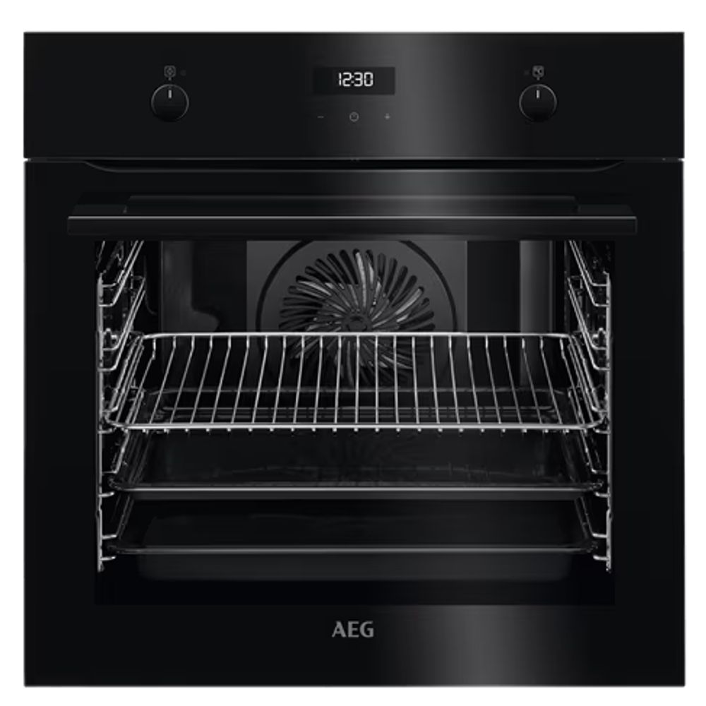 AEG 60CM MULTIFUNCTION 9 OVEN, BLACK BEK435020B