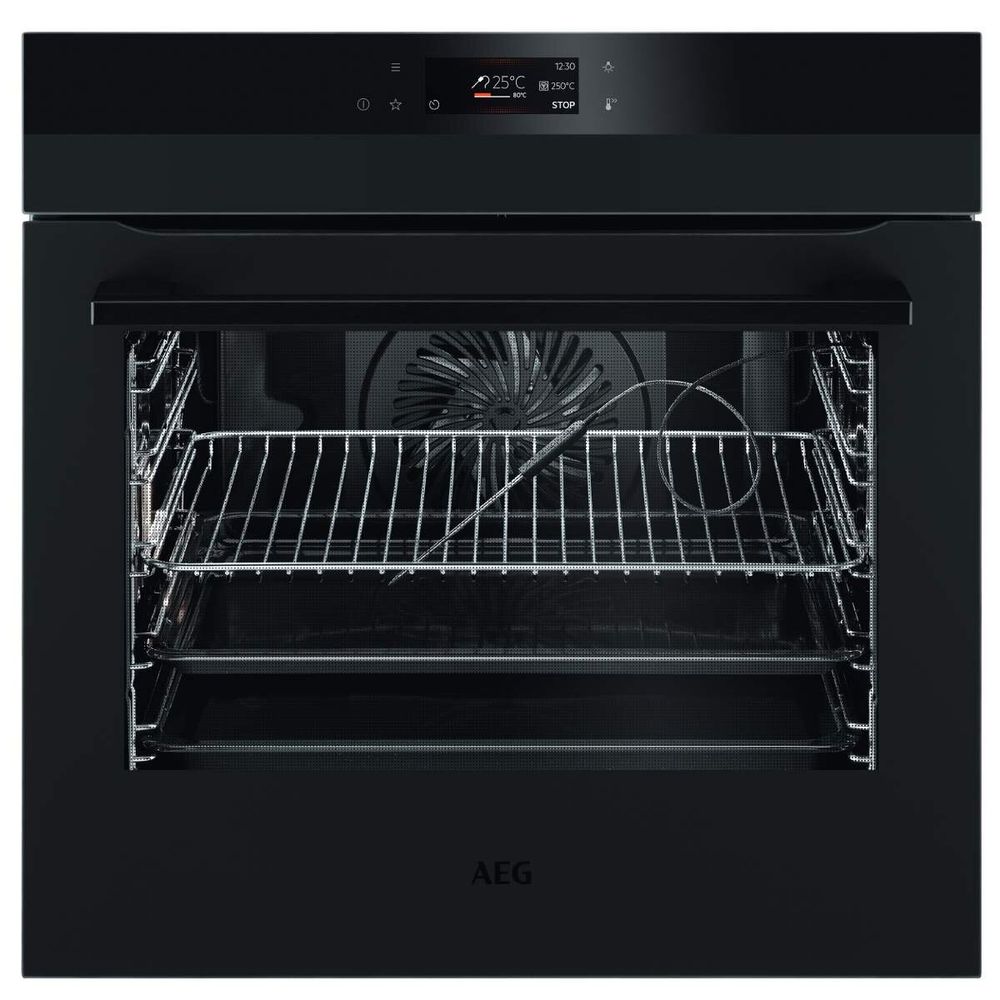 AEG 60cm SenseCook Pyroluxe Oven – Matte Black BPK74278PT