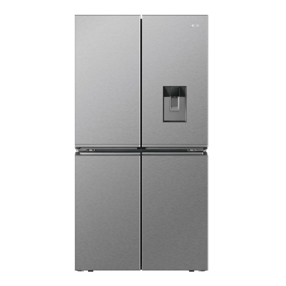 Haier 623L Quad Door Refrigerator with Ice and Water Satina Silver HRF680YPS