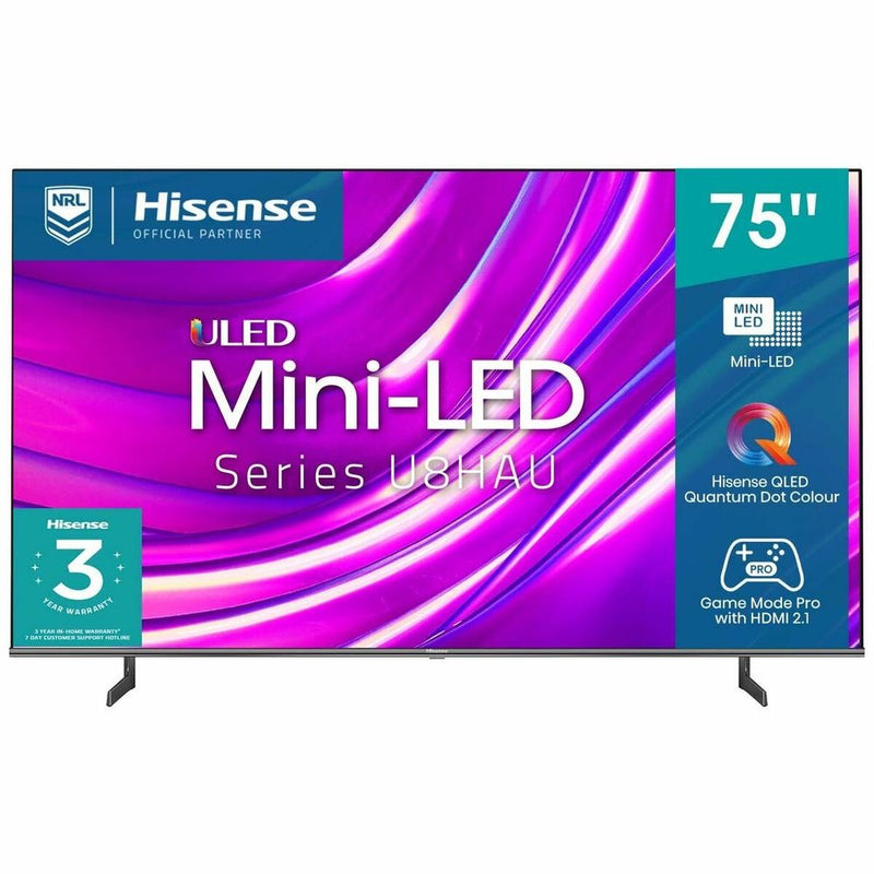 Hisense U8HAU 75 Inch ULED 4K Smart TV 75U8HAU