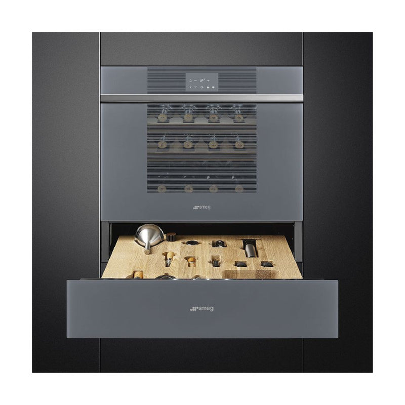 SMEG LINEA 60CM SOMMELIER DRAWER – SILVER – CPS115S