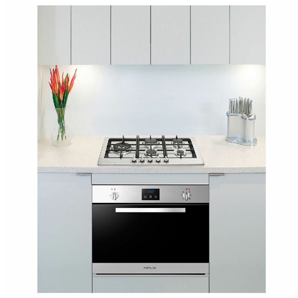 Artusi 70cm Maximus Series Natural Gas Cooktop AGH70XFFD