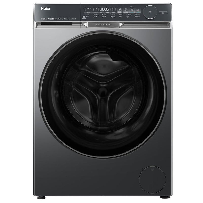 Haier 500 Series 12kg Front Load Washing Machine with Ultra Fresh Air Black HWF12DB1