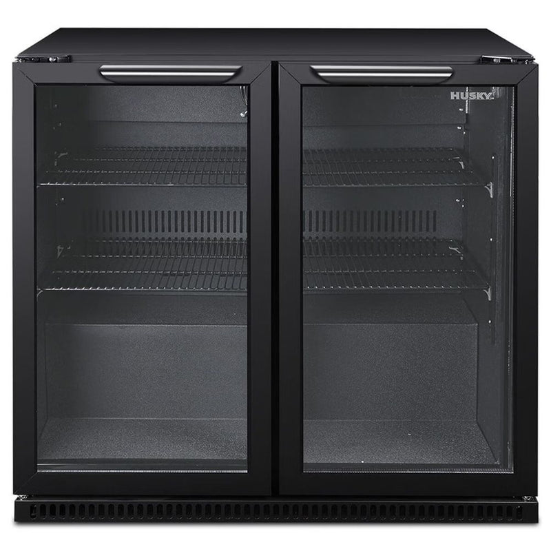 Husky 203L Double Door Home Bar Fridge Black C2HHMBBKAU