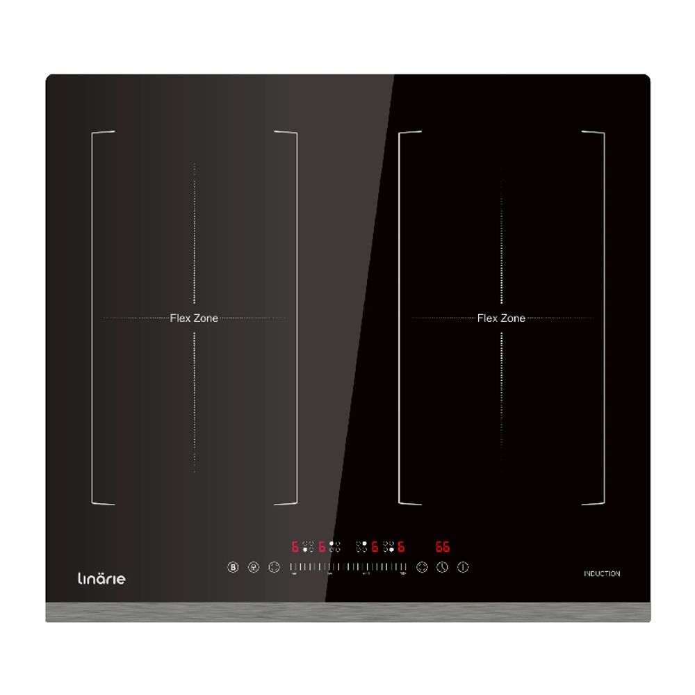 Linarie Dijon 60cm 4 Zone Induction Cooktop with Double Flex Zone LS60I2F