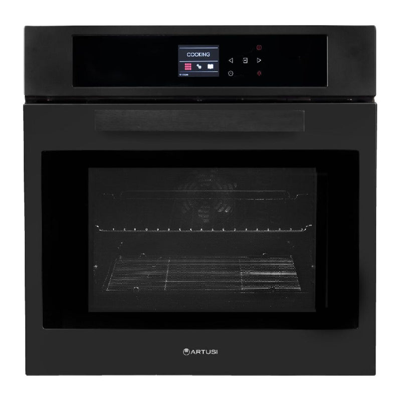 Artusi 60cm Multifunction Electric Built In Oven Matte Black AO6000MB