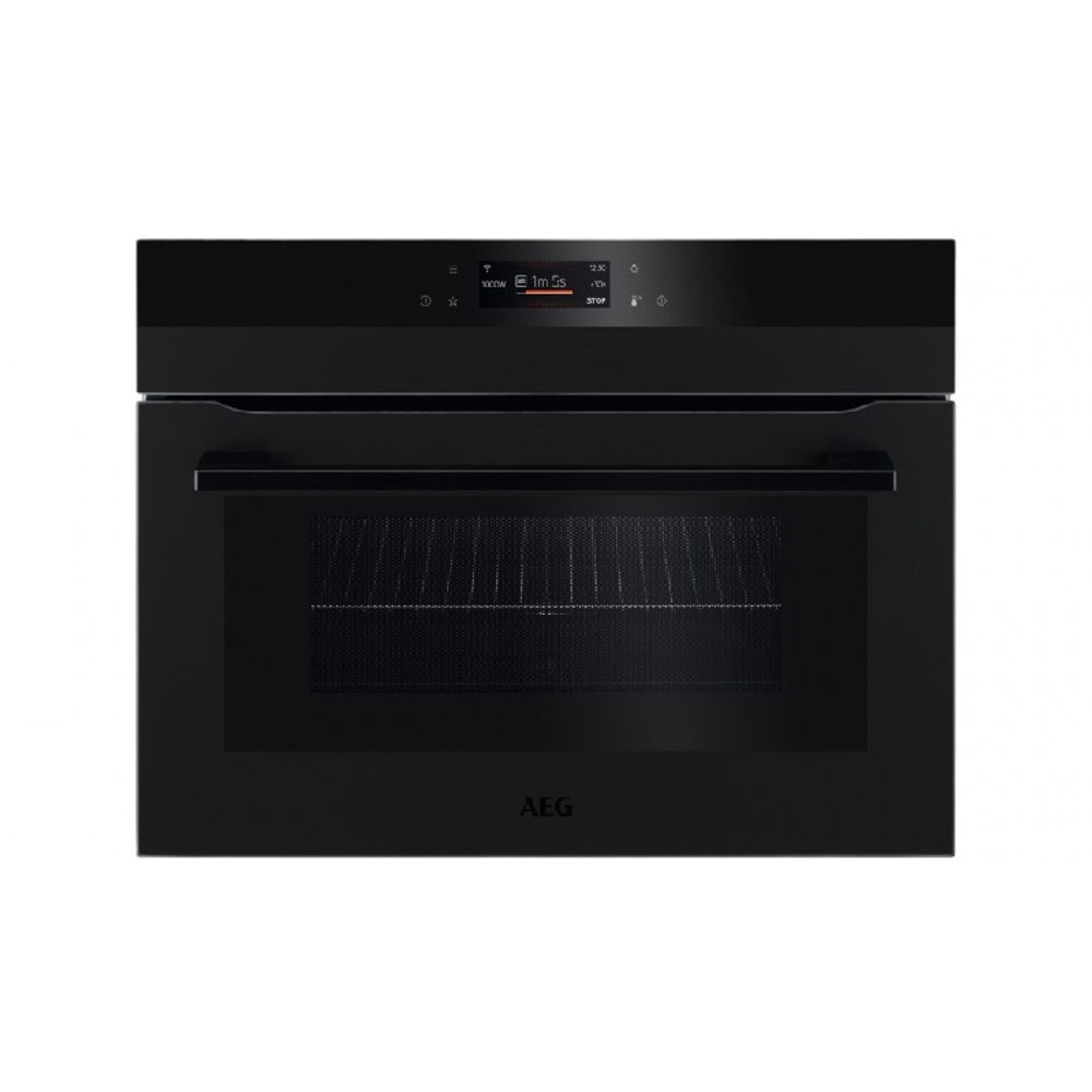 AEG 600mm Compact CombiQuick Microwave Oven – Matte Black KMK76808PT