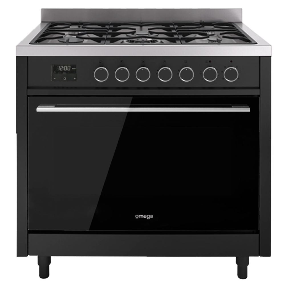 Omega 90cm Freestanding Dual Fuel Cooker OFOGC908BCOM+