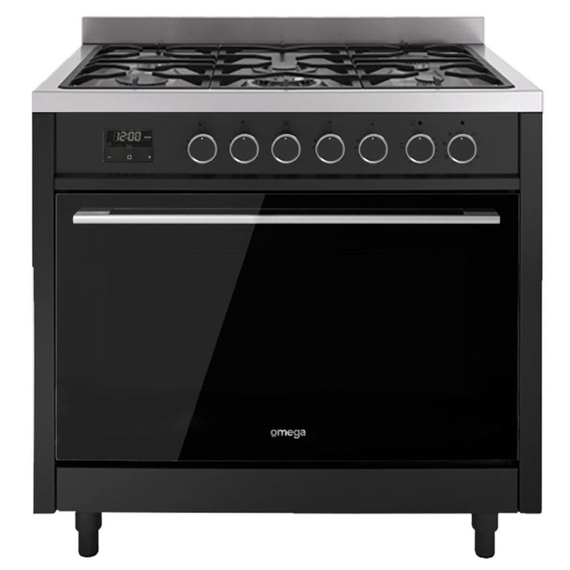 Omega 90cm Freestanding Dual Fuel Cooker OFOGC908BCOM+