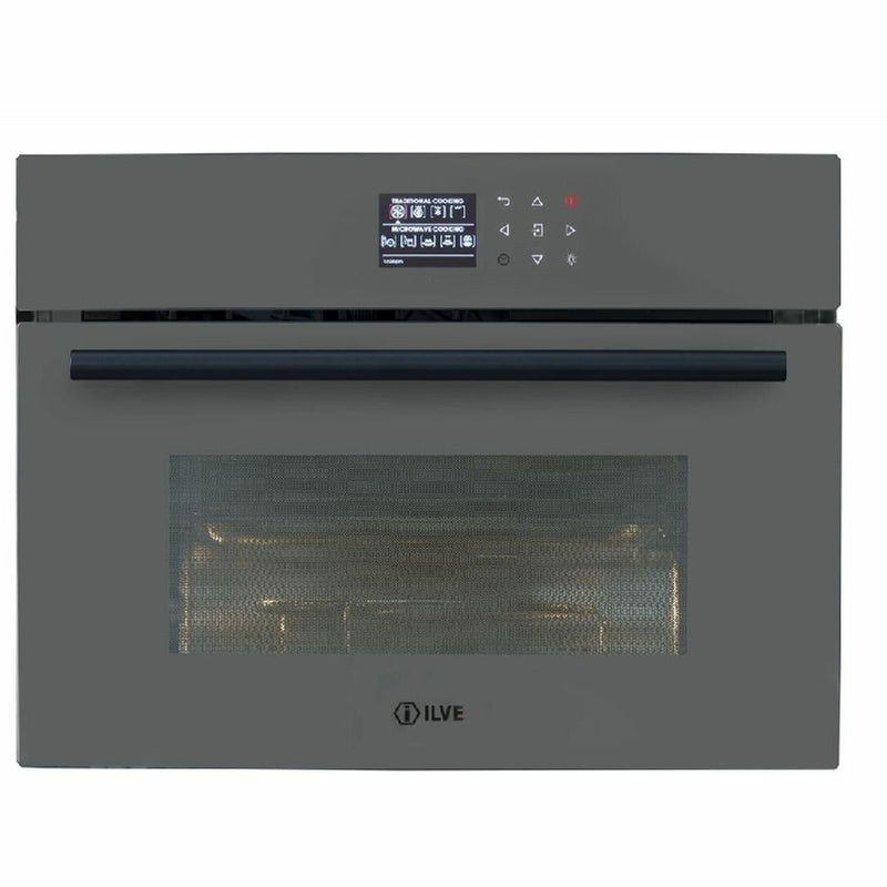 ILVE 60cm Grigio Lusso Compact Combi-Microwave Oven ILCM45GV