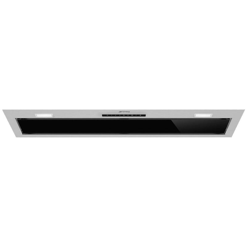 Smeg 90cm Black Glass & Stainless Steel Integrated KSGAU9P4VN