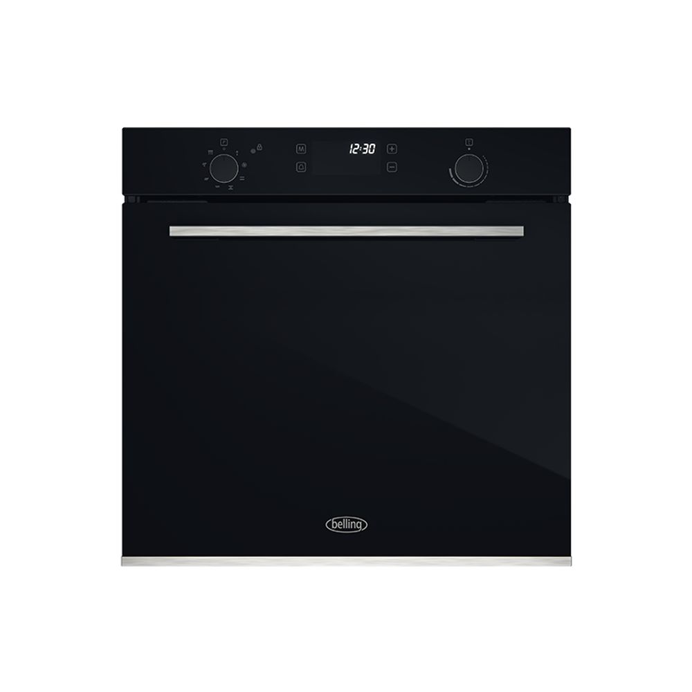 Belling – 60CM Built -in Black Glass Pyrolytic Oven BDO609PYBK