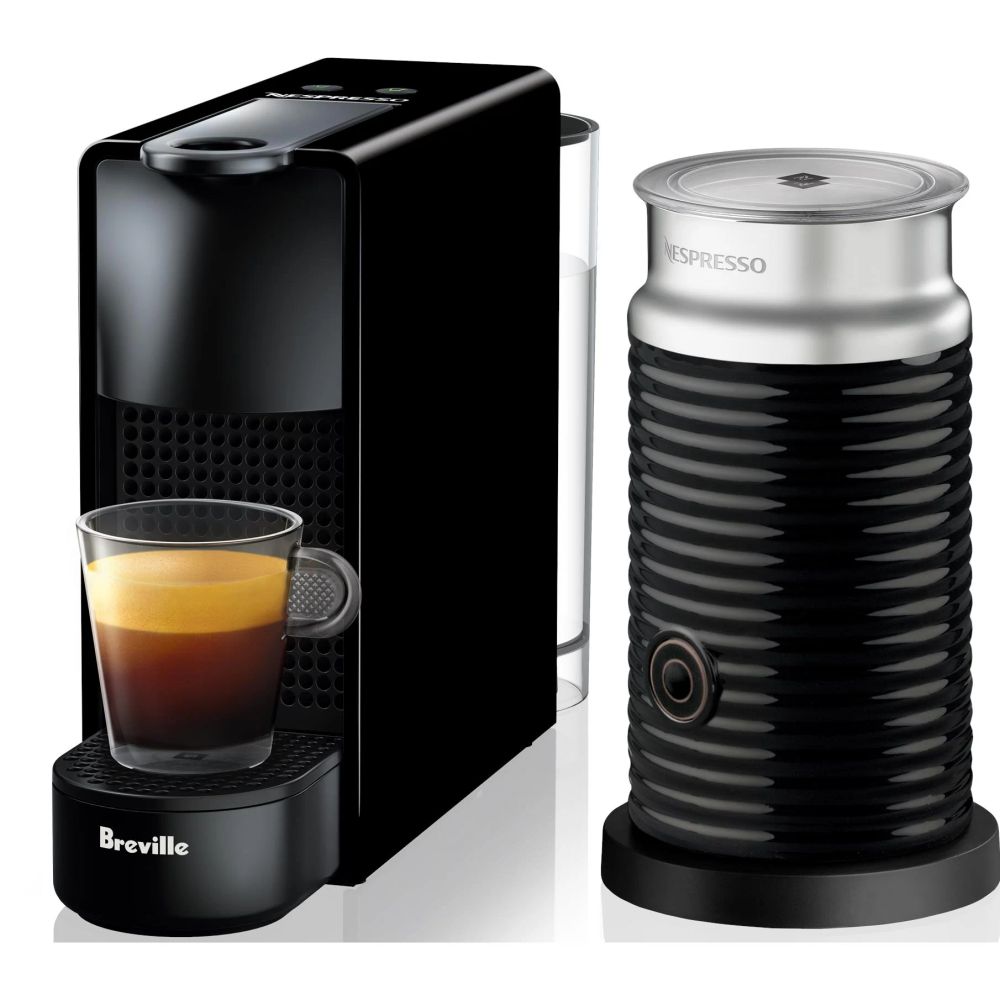 Breville Nespresso Essenza Mini Coffee Machine Bundle (Black) BEC250BLK2JAN1