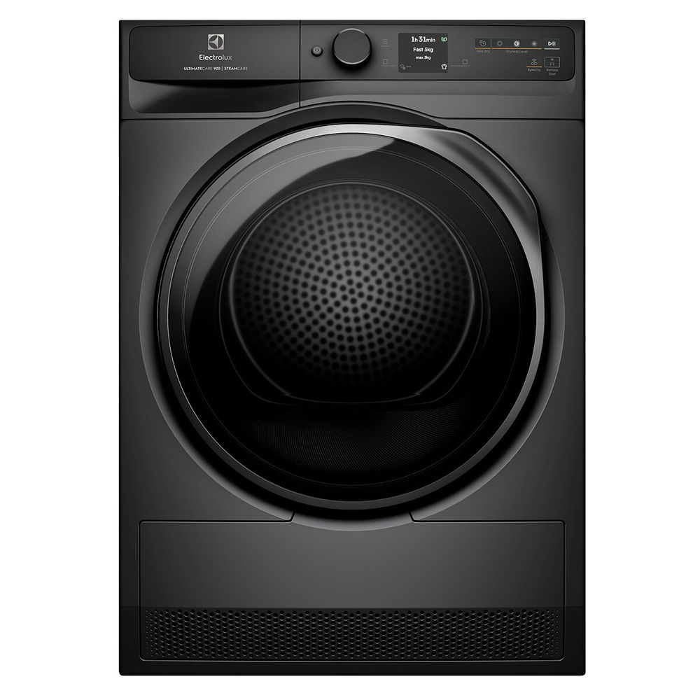 Electrolux 900 Series 9kg Heat Pump Dryer with Steam Dark Onyx EDH902R9SC