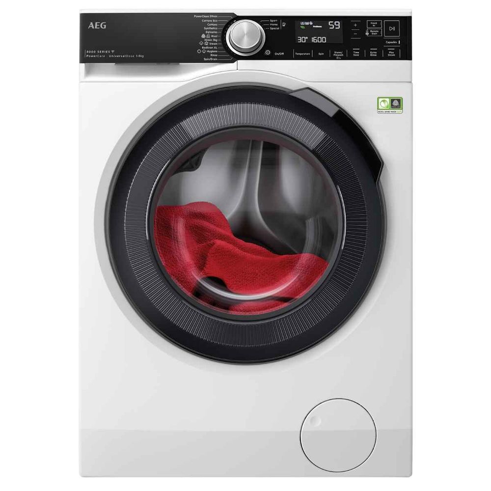AEG 8kg 8000 Series Front Load Washer with UniversalDose – White LF8584M8O